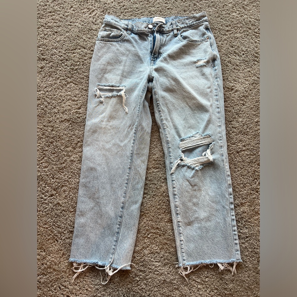 Pacsun light wash denim jeans. Wide leg